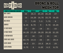 Load image into Gallery viewer, Bronc & Roll Mesh Top
